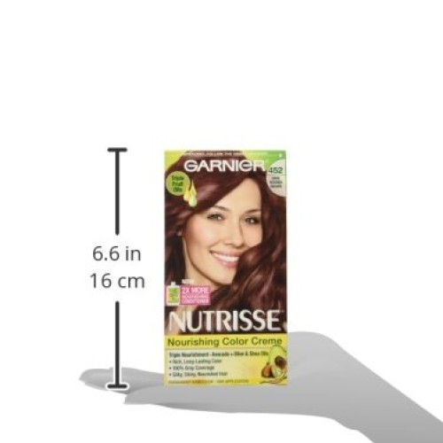 Garnier Nutrisse Nourishing Hair Color Creme, 452 Dark Reddish Br...