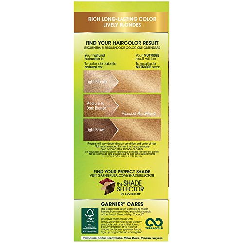 Garnier Nutrisse Nourishing Hair Color Creme, 83 Medium Golden Bl...