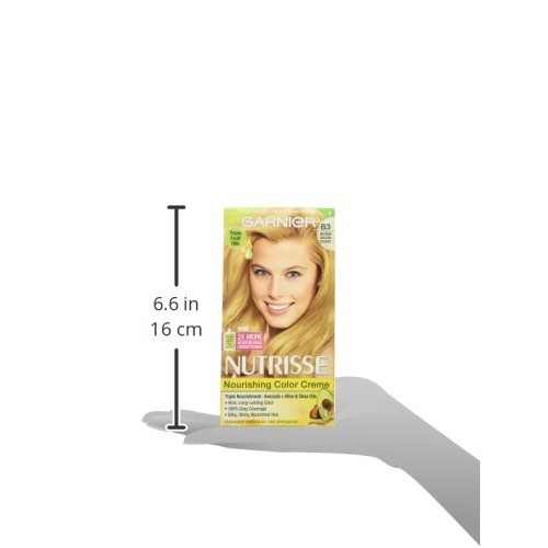 Garnier Nutrisse Nourishing Hair Color Creme, 83 Medium Golden Bl...