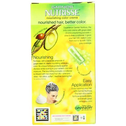 Garnier Nutrisse Permanent Haircolor, 30 Darkest Brown Sweet Cola