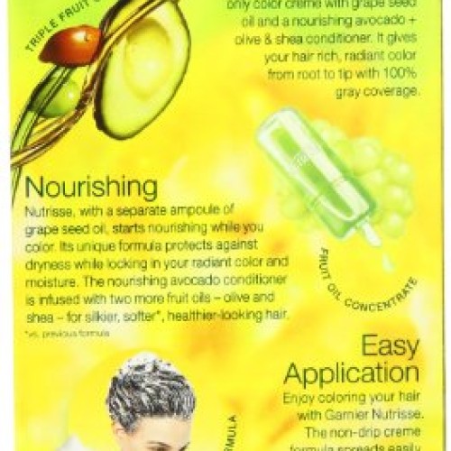 Garnier Nutrisse Permanent Haircolor, 30 Darkest Brown Sweet Cola