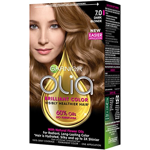 Garnier Olia Oil Powered Permanent Hair Color, 7.0 Dark Blonde P...