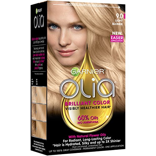 Garnier Olia Oil Powered Permanent Hair Color, 9.0 Light Blonde ...