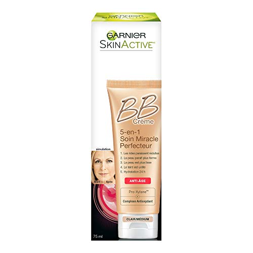 Garnier SkinActive BB Cream Anti-Aging Face Moisturizer, Light/Me...