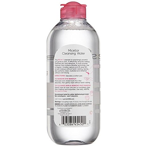 Garnier SkinActive Micellar Cleansing Water, For All Skin Types, ...