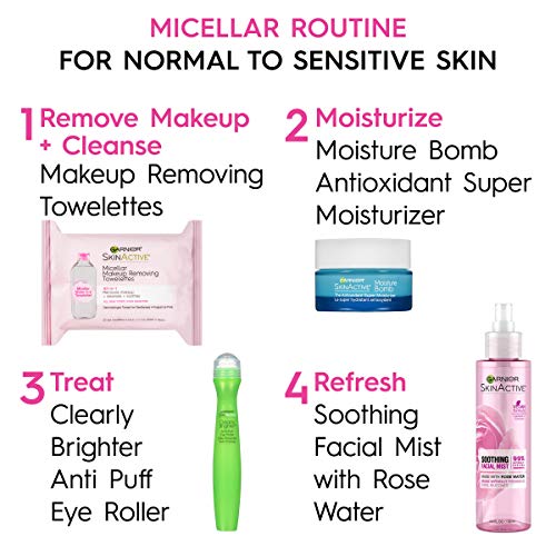 Garnier SkinActive Micellar Makeup Remover Wipes, 25 ct.