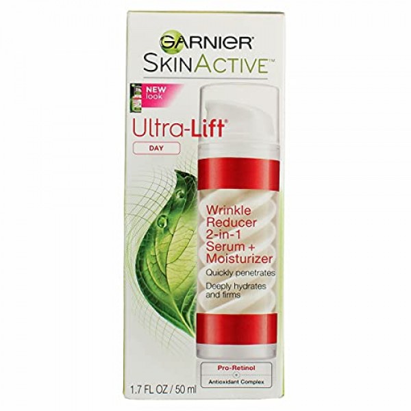 Garnier Ultra-Lift 2-In-1 Wrinkle Reducer Serum And Moisturizer F...