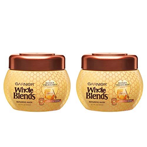 Garnier Whole Blends Honey Treasures Repairing Hair Mask for Dry ...
