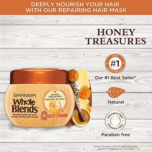 Garnier Whole Blends Repairing Mask Honey Treasures, 10.1 Fl Oz ...