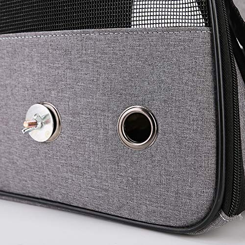 Bird Parrot Carrier Travel Cage with Perch Airline Portable Trans...