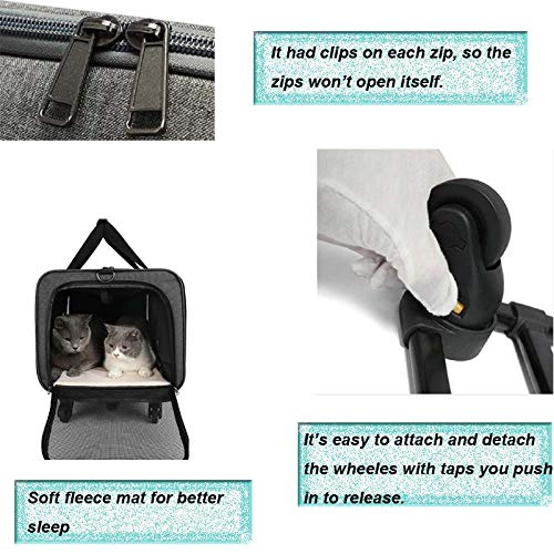 GEARDO Bigger Size Removable Carrier for Pet-Travel 24.8X15.3x1...