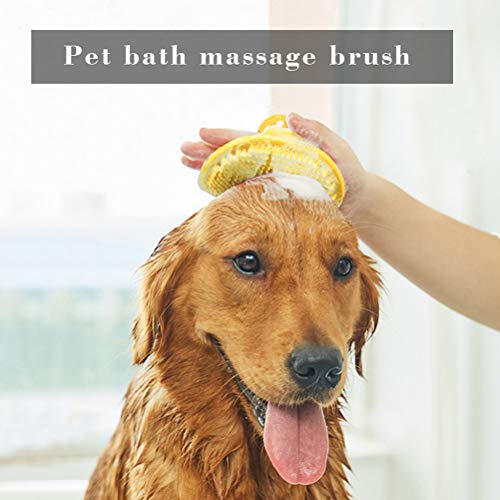 Fantye 2 Pcs Dog Grooming Brush, Pet Bash Brush Rubber Dog Brush ...