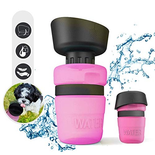 Foldable Cup Pet Water Bottle for Outdoor Travel, Dog Water Dispe...
