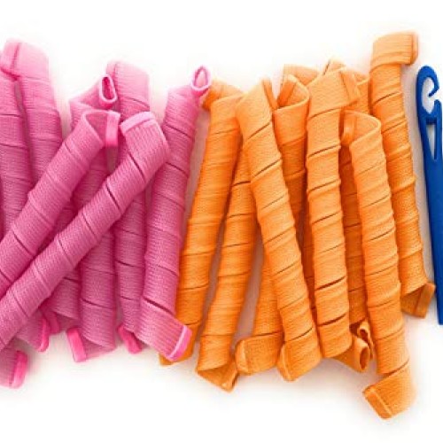 hair curlers no heat curlers 55cm wave formers long hair 18pcs ov...