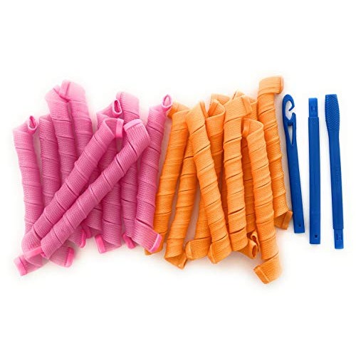 hair curlers no heat curlers 55cm wave formers long hair 18pcs ov...