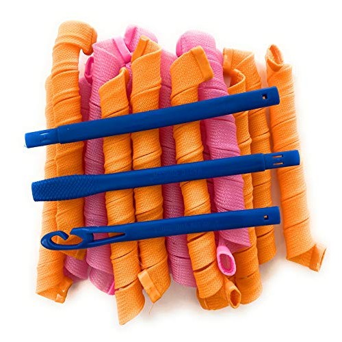 hair curlers no heat curlers 55cm wave formers long hair 18pcs ov...