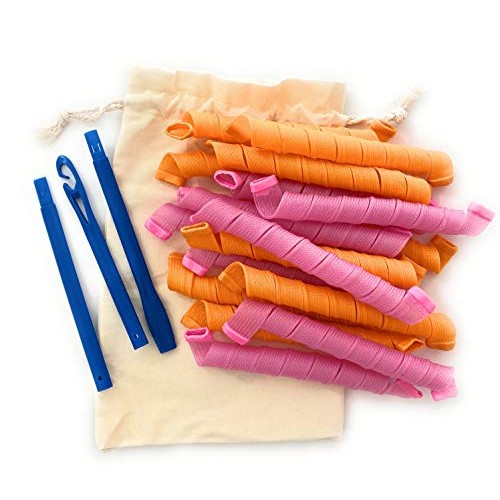 hair curlers no heat curlers 55cm wave formers long hair 18pcs ov...