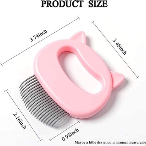 Lolly Tin Cat Comb Cleaning Brush for Deshedding Shedding Groomin...