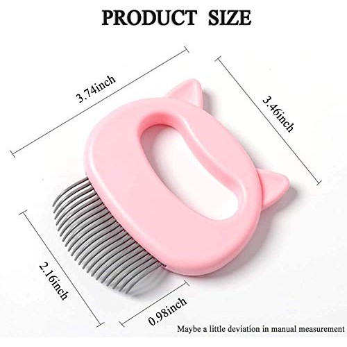 Lolly Tin Cat Comb Cleaning Brush for Deshedding Shedding Groomin...