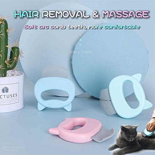 Lolly Tin Cat Comb Cleaning Brush for Deshedding Shedding Groomin...
