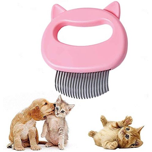 Lolly Tin Cat Comb Cleaning Brush for Deshedding Shedding Groomin...