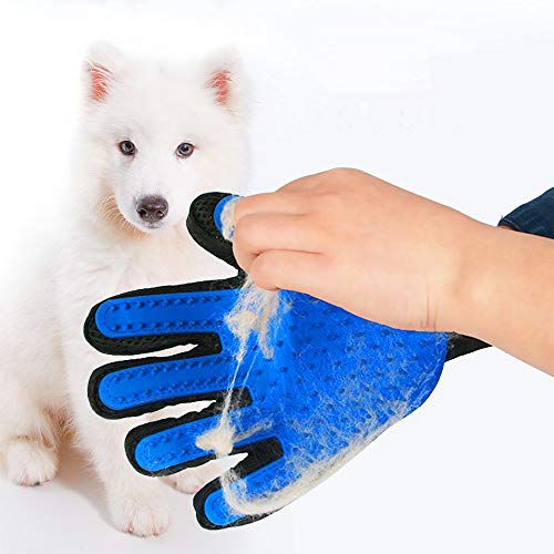 Pet Hair Remover Glove - Gentle Pet Grooming Glove Brush - Deshed...