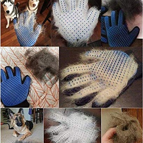 POSH Pet Grooming Glove - Gentle Deshedding Brush Glove - Efficie...