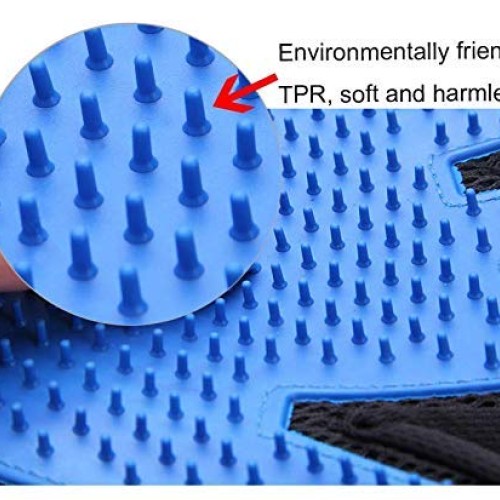 Stella-Lou Grooming Gloves Upgraded Cat & Dog Eco Friendly Silico...