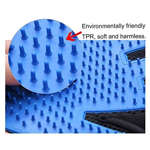 Stella-Lou Grooming Gloves Upgraded Cat & Dog Eco Friendly Silico...