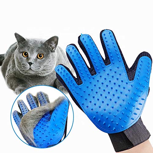 Stella-Lou Grooming Gloves Upgraded Cat & Dog Eco Friendly Silico...