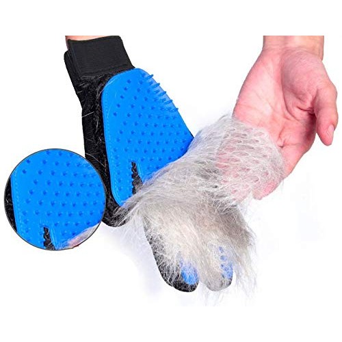 Stella-Lou Grooming Gloves Upgraded Cat & Dog Eco Friendly Silico...