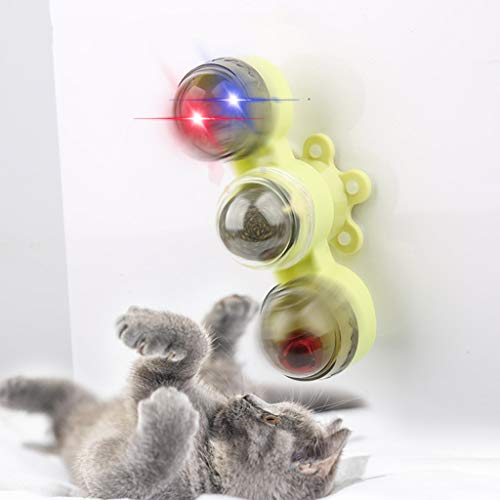 Sterose Interactive Cat Toy Rotating Windmill Turntable with Suct...