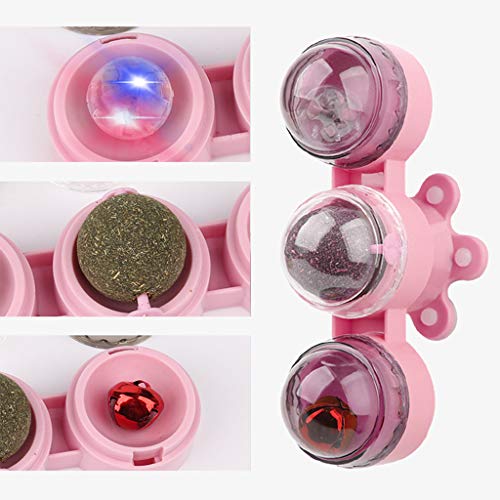 Sterose Interactive Cat Toy Rotating Windmill Turntable with Suct...