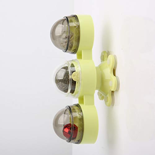 Sterose Interactive Cat Toy Rotating Windmill Turntable with Suct...