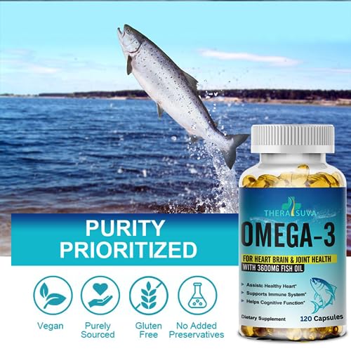 Triple Strength Omega 3 Fish Oil 3600mg + EPA 1296mg + DHA 864mg ...