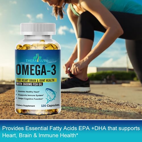 Triple Strength Omega 3 Fish Oil 3600mg + EPA 1296mg + DHA 864mg ...