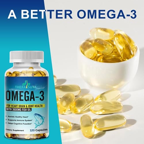 Triple Strength Omega 3 Fish Oil 3600mg + EPA 1296mg + DHA 864mg ...
