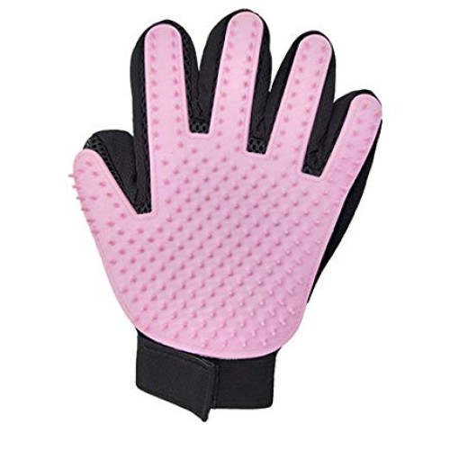 Pet Grooming Glove Gentle Deshedding Brush Glove Efficient Pet Ha...
