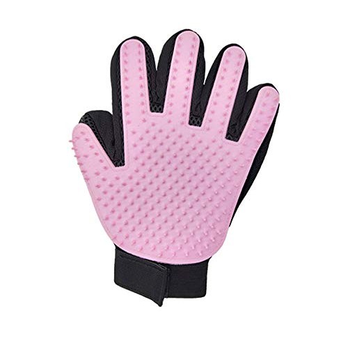Pet Grooming Glove Gentle Deshedding Brush Glove Efficient Pet Ha...