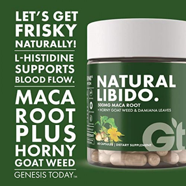 Genesis Today Natural Libido Supplement for Men & Women, Herbal S...