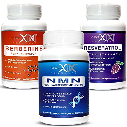 Genex NMN, Resveratrol & Berberine Power Pack - Nicotinamide Mono...