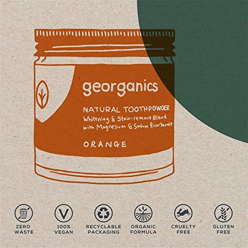 Georganics Natural TOOTHPOWDER: Whitening & Stain-Remove Blend wi...