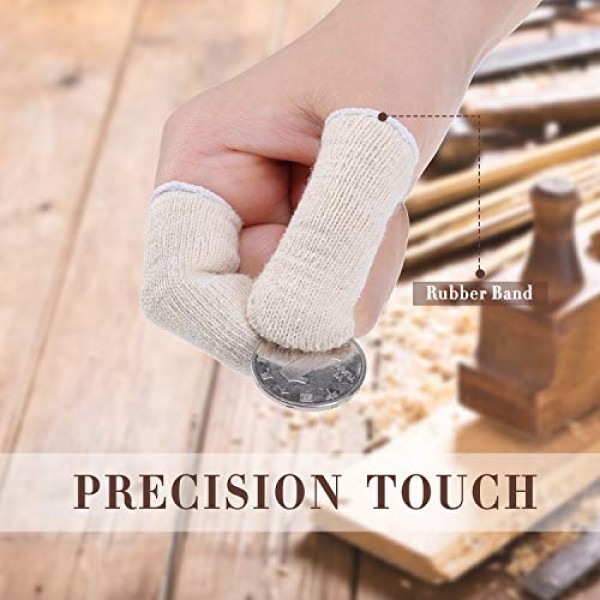 50 Pieces Finger Cots, Finger Toe Sleeves, Thumb Protector, Finge...