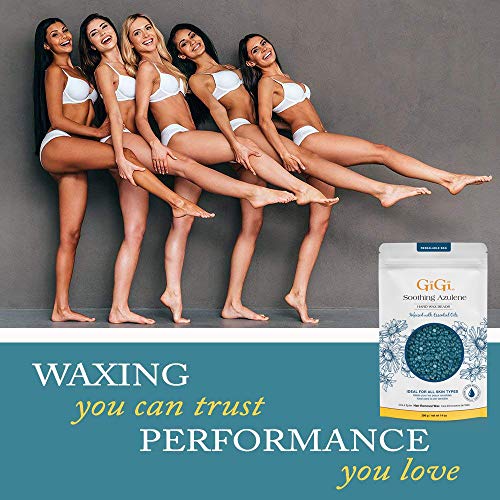 GiGi Hard Wax Beads, Soothing Azulene Hair Removal Wax for Sensit...