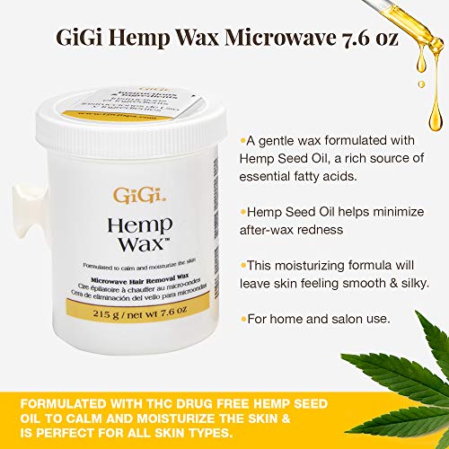 GiGi Hemp Wax at-Home Hair Waxing Kit for Safe, Fast and Effectiv...