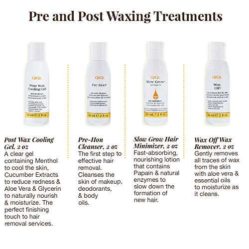 GiGi Hemp Wax at-Home Hair Waxing Kit for Safe, Fast and Effectiv...