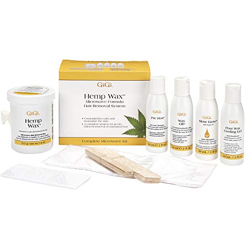 GiGi Hemp Wax at-Home Hair Waxing Kit for Safe, Fast and Effectiv...