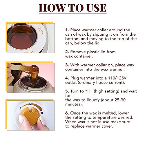 GiGi Honee Hair Removal Wax Warmer for 14 oz Wax Cans