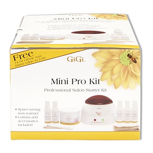 GiGi Mini Pro Hair Removal Waxing Kit, At Home Removal of Unwante...
