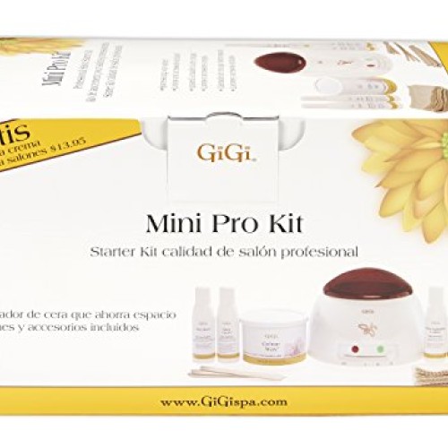 GiGi Mini Pro Hair Removal Waxing Kit, At Home Removal of Unwante...